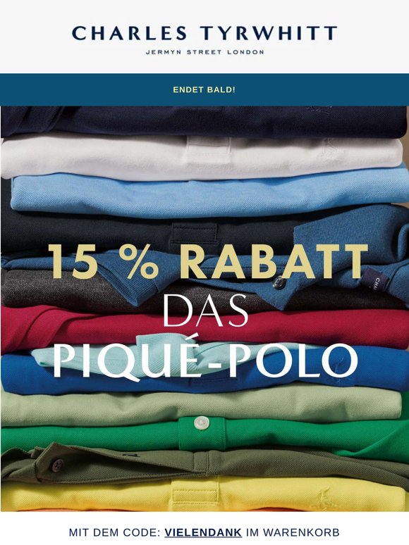 15 % RABATT Endet Bald!