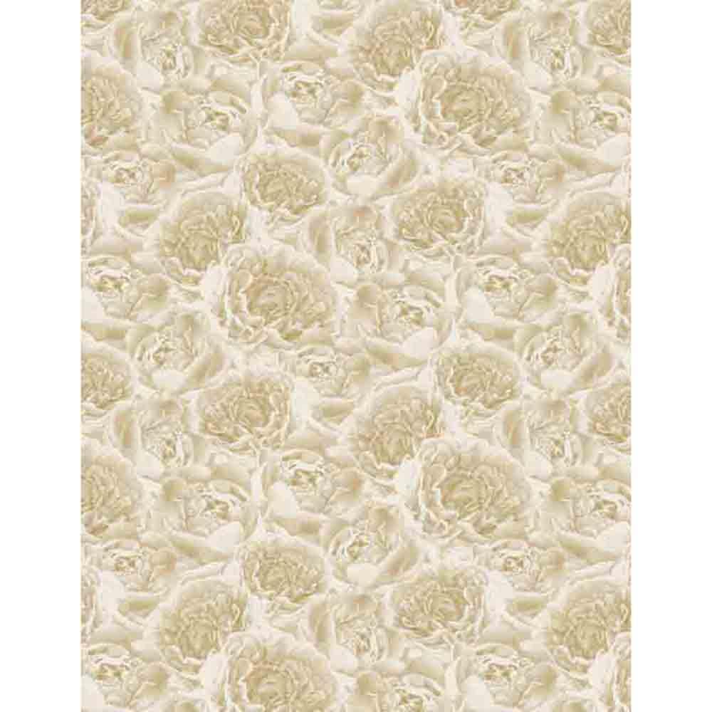 Image of Wilmington Prints - Chrimson Blooms by Beth Grove - Tonal Florals - Cream - 2 Yard Cut