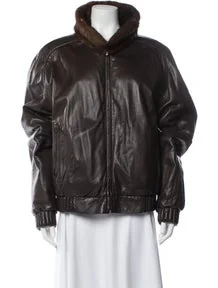 Leather Bomber Jacket