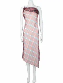 Plaid Print Casual Dress w/ Tags