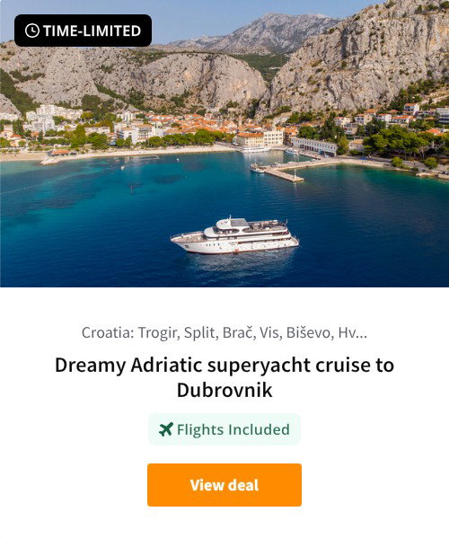 Dreamy Adriatic superyacht cruise to Dubrovnik