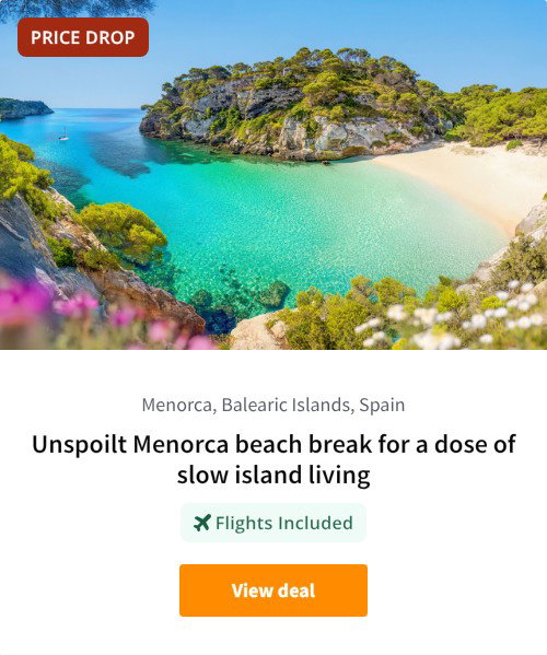 Unspoilt Menorca beach break for a dose of slow island living