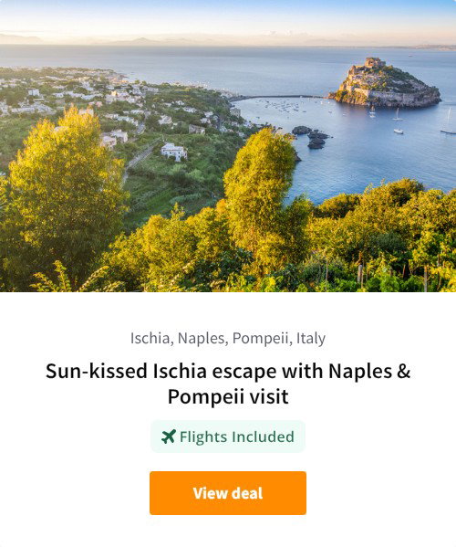 Sun-kissed Ischia escape with Naples &amp; Pompeii visit