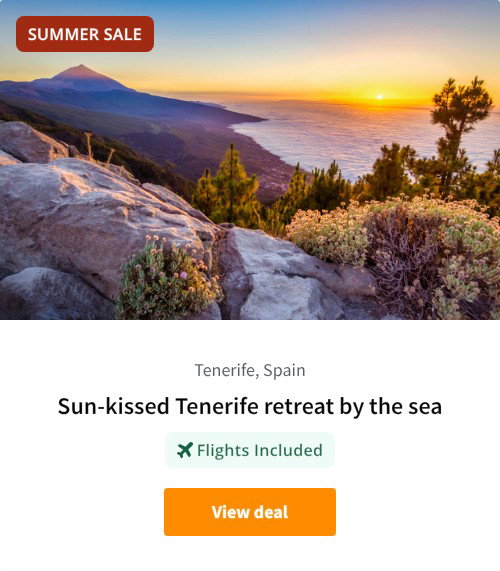 Sun-kissed Tenerife retreat by the sea
