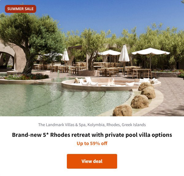 Brand-new 5* Rhodes retreat with private pool villa options
