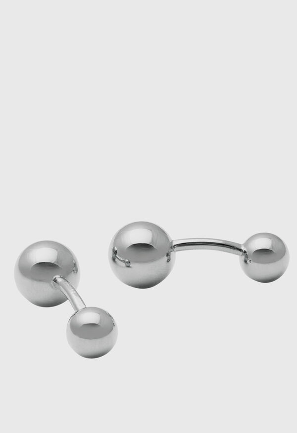Image of STERLING SILVER BALL CUFFLINKS