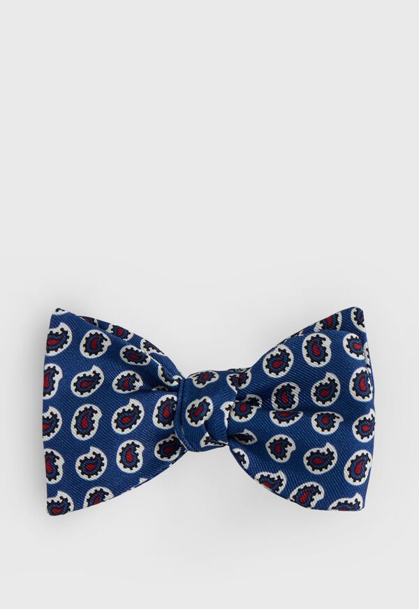 Image of SILK PRINTED PINE BOW TIE