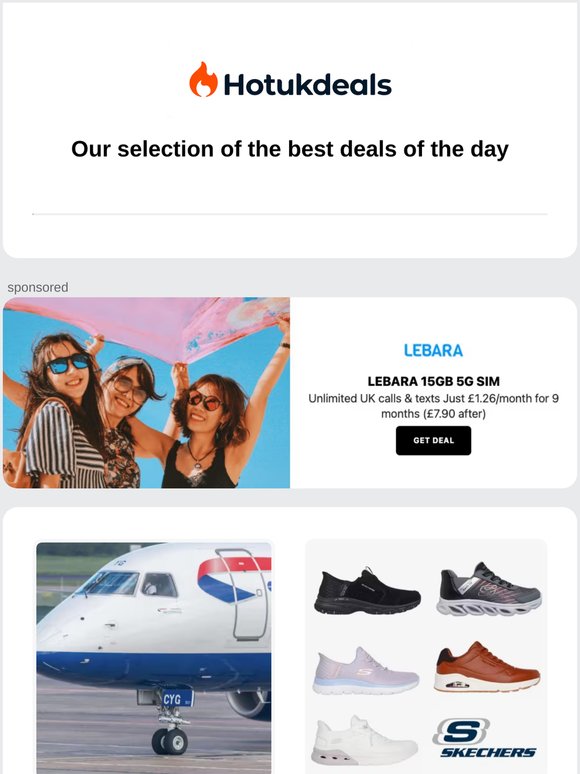 Our selection of the best deals of the day