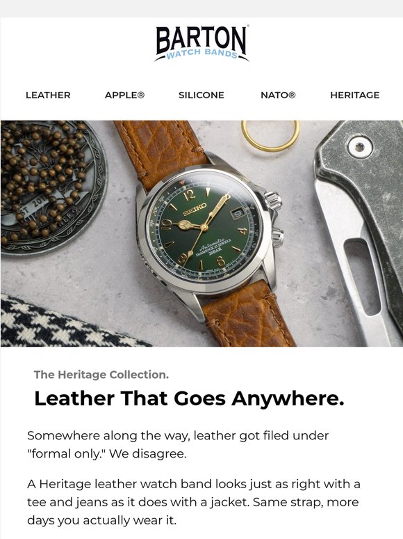 Leather straps aren't just for the office