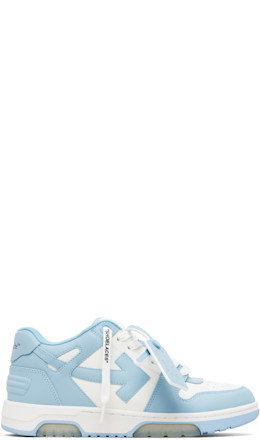 White & Blue Out Of Office Sneakers - Off-White