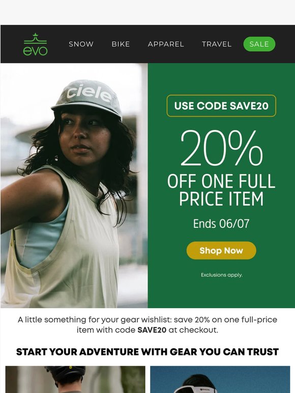 20% Off - One Full-Price Pick, All Yours