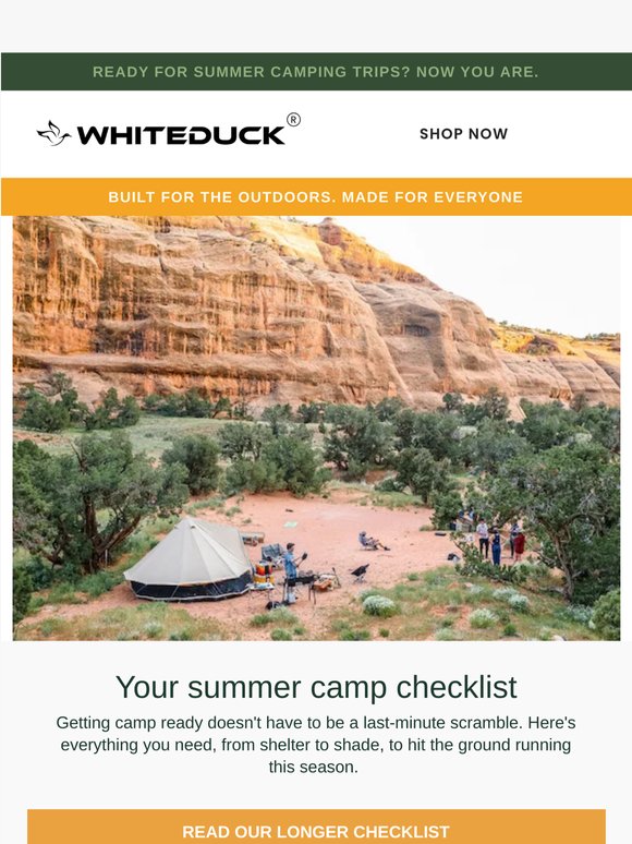 Your summer camp setup checklist
