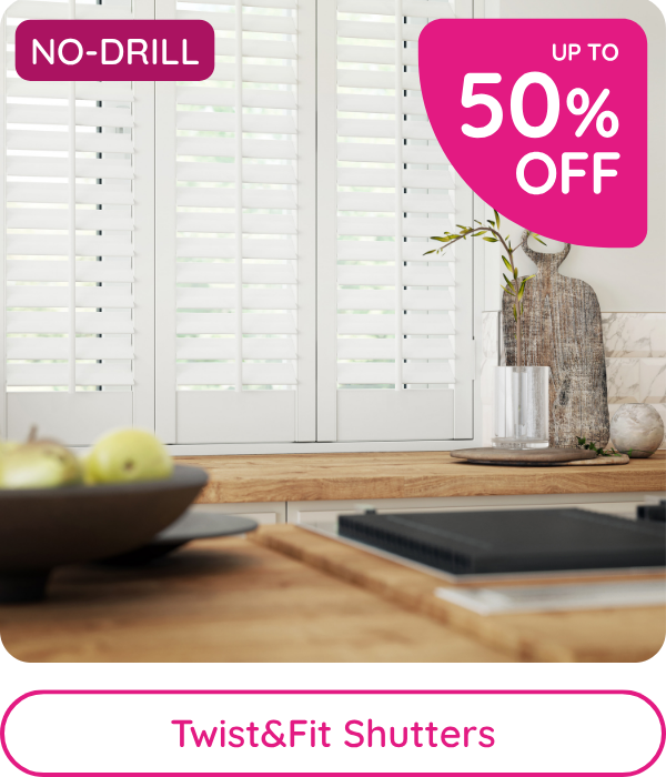 no drill shutters up to 50% off