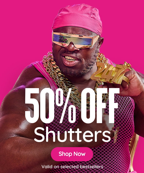 up to 50% off our bestselling shutters. Offer ending soon