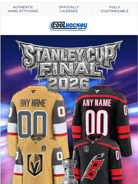 Shop Stanley Cup Final Jerseys Ahead Of Game 2!