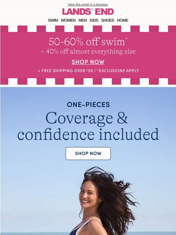 Splash-worthy one-pieces: Coverage & confidence included
