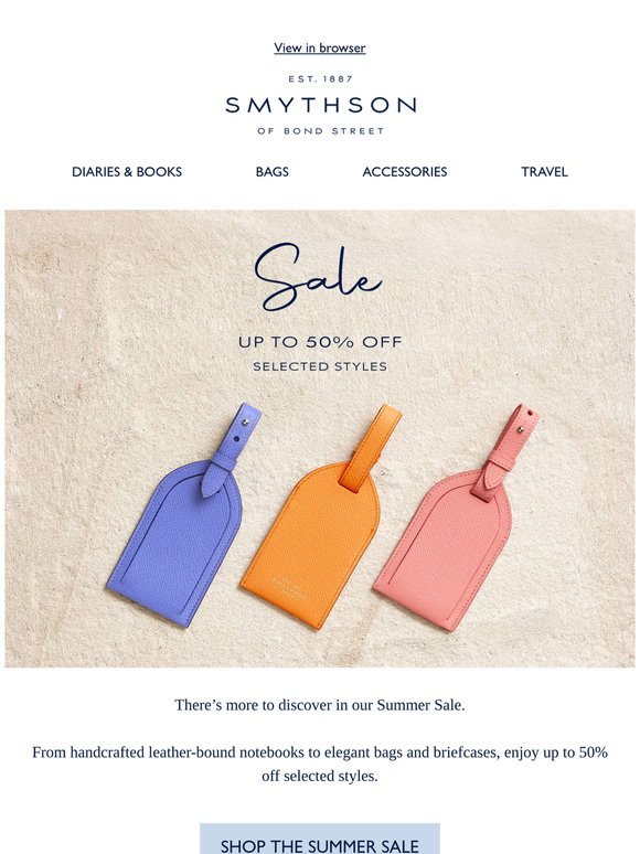 Up to 50% off timeless styles