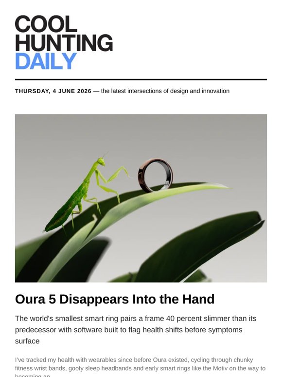 Oura 5 Disappears Into the Hand