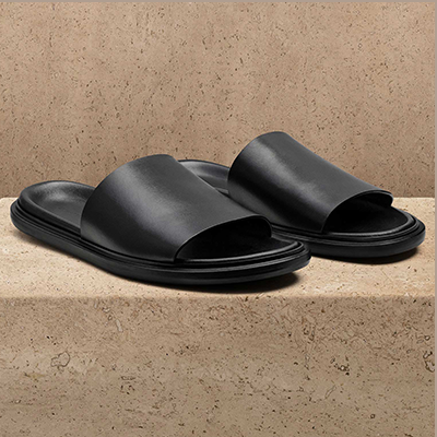MEN'S LEATHER SLIDE