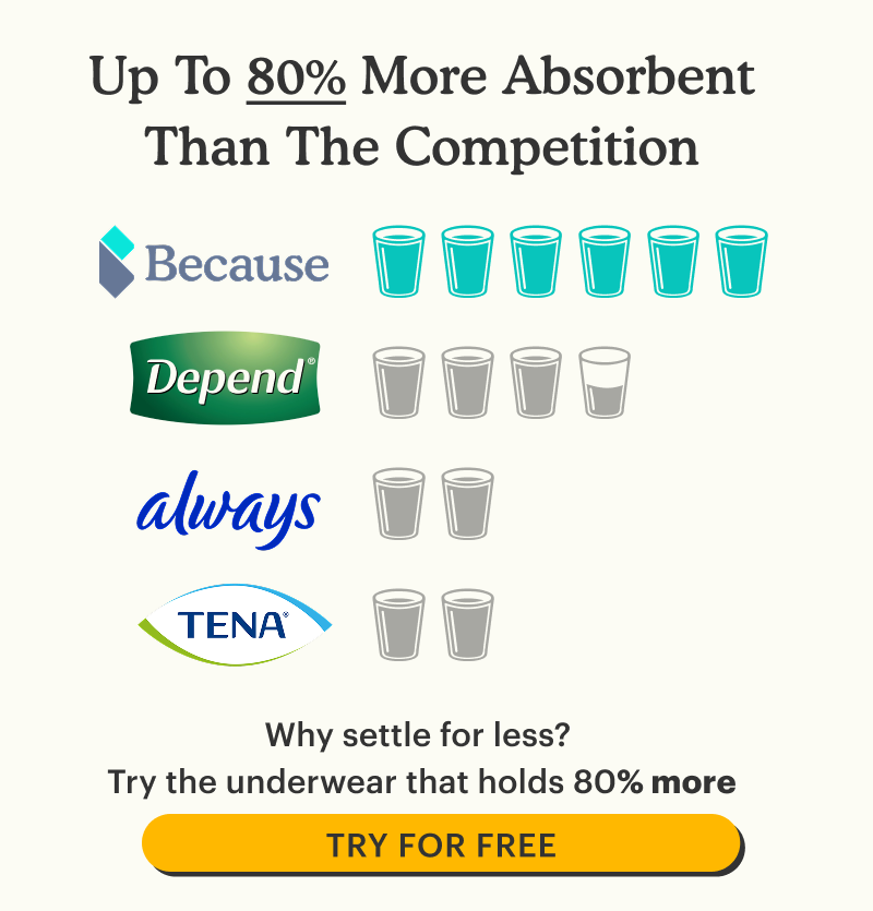 UP TO 80% MORE ABSORBENT THAN THE COMPETITION
