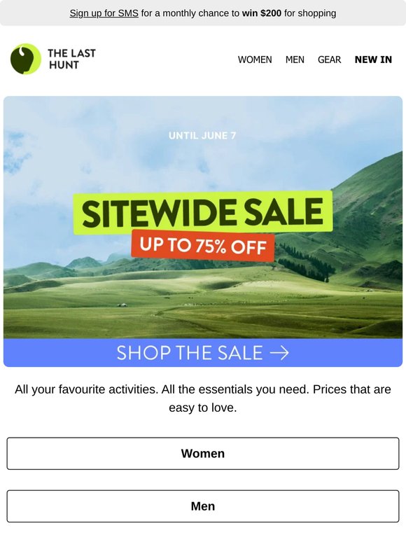 Like running? Camping? Hiking? Cycling?