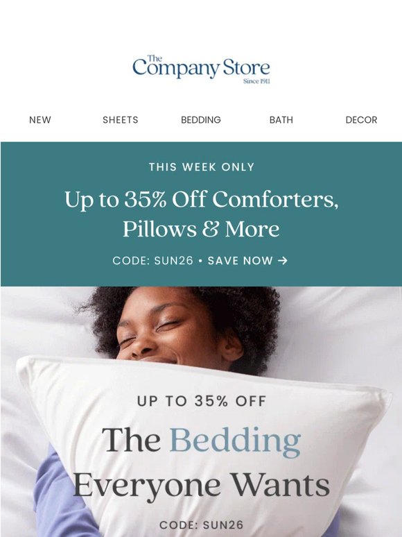 Our top bedding picks are up to 35% off
