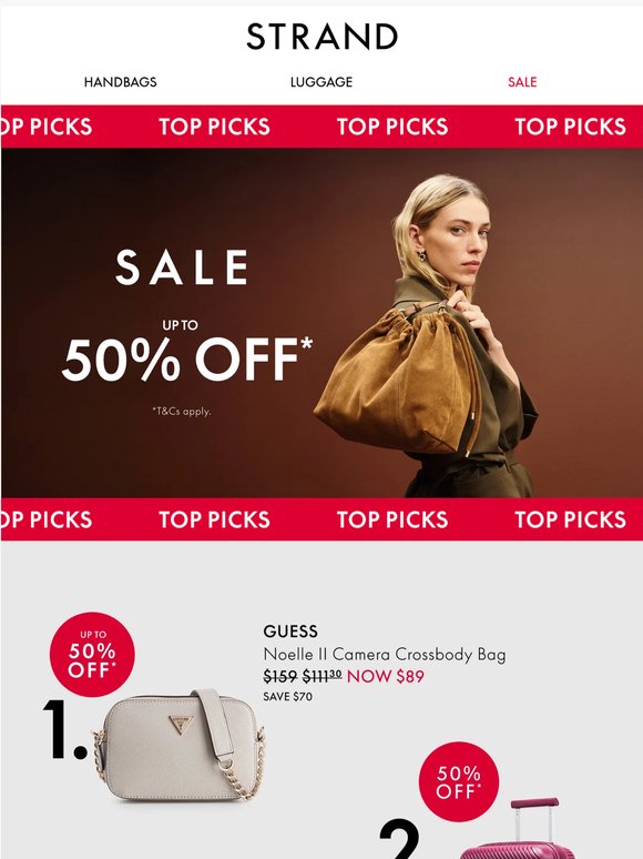 Top Picks: Up to 50% off* Sale & Travel Deals