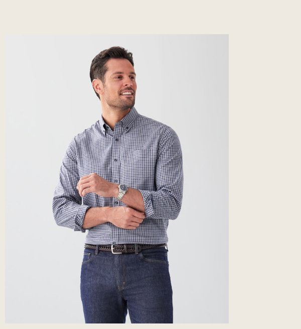 Easy Care Multi Check Long Sleeve Shirt