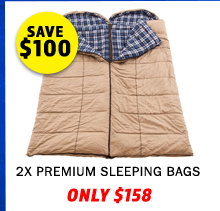 2x Premium Sleeping bag - Left and Right Zipper
