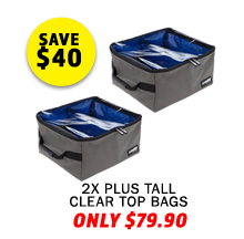 2x Plus Tall Clear Top Bag