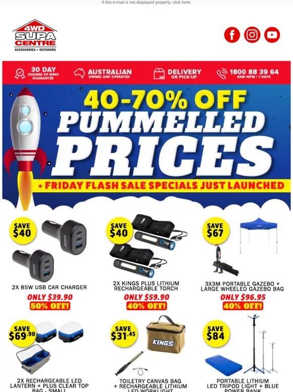 40-70% Off Pummelled Prices ➕ Friday Flash Sale Specials Just Launched 🤩