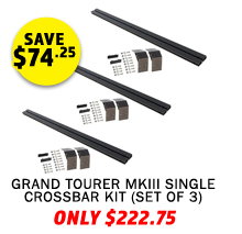 Grand Tourer MKIII Single Crossbar Kit (Set of 3)