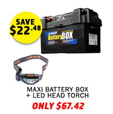 Maxi Battery Box + Illuminator LED Head Torch