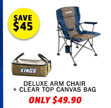 Deluxe Arm Chair + Clear Top Canvas Bag