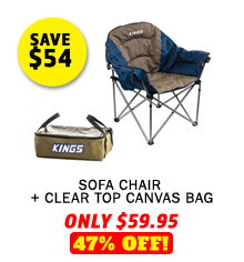 Sofa Chair + Clear Top Canvas Bag