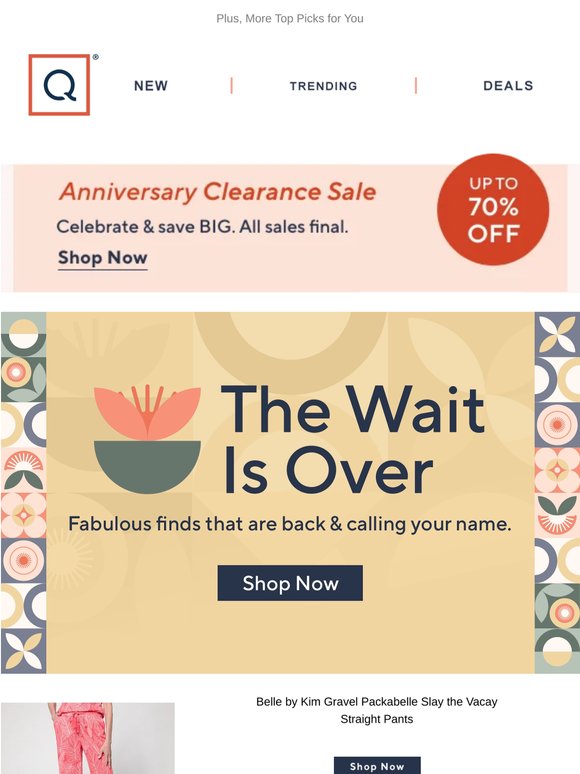 Back in Stock and Anniversary Clearance Sale!