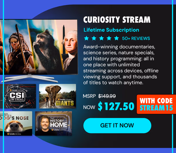 Curiosity Stream Lifetime Subscription