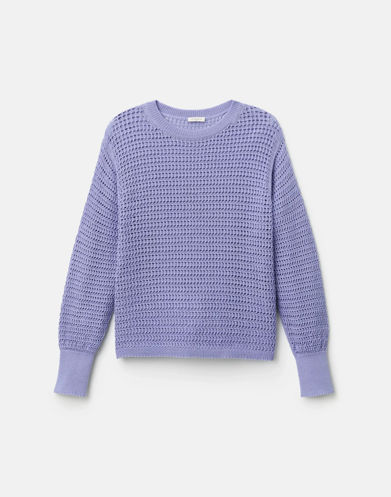 Image of Fine Cotton Rope Open Knit Sweater