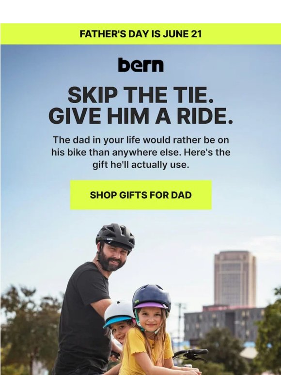 cool dads ride with bern 🤙