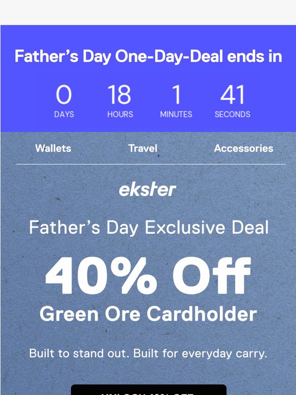 TODAY ONLY: 40% Off Green Ore Cardholder