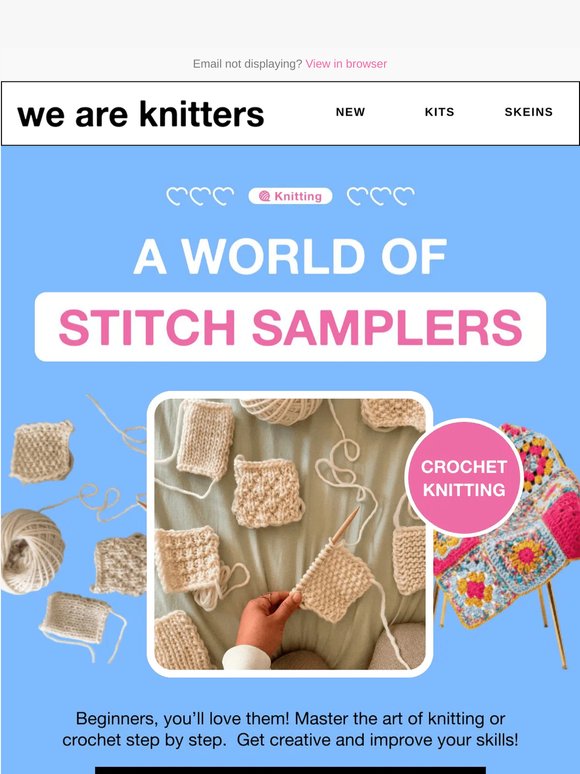 Don't Miss Out: Stitch sampler season is here 🪢✨