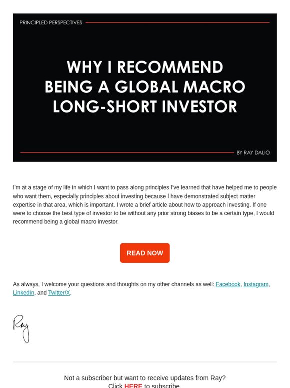 Why I would recommend being a global macro investor