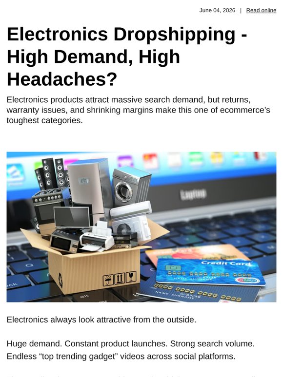 Electronics Dropshipping - High Demand, High Headaches?