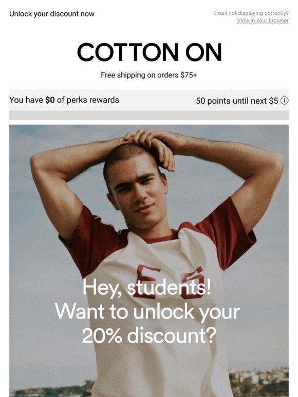 Hey, Students! Get 20% off