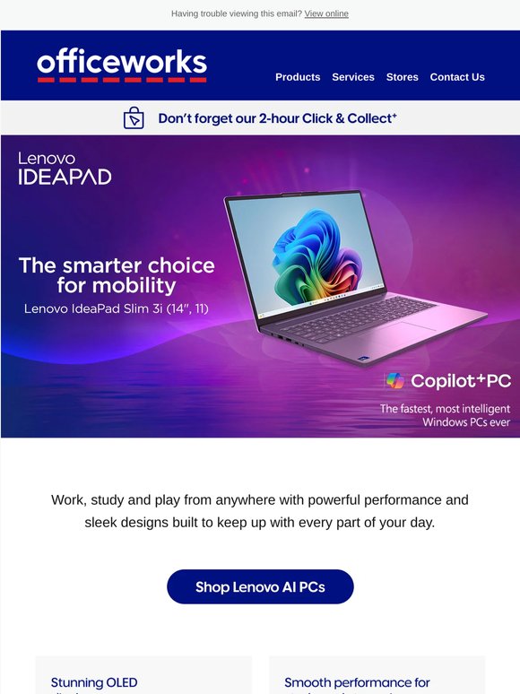 Lenovo Copilot+ PCs from $897