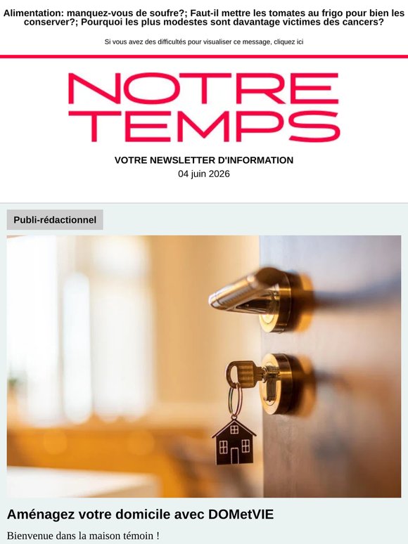 📌 Retraite: les mesures bénéficiant aux mères finalement accessibles aux pères; Cette erreur que tout le monde fait avec son four; Comment traiter les allergies avec les médecines douces?