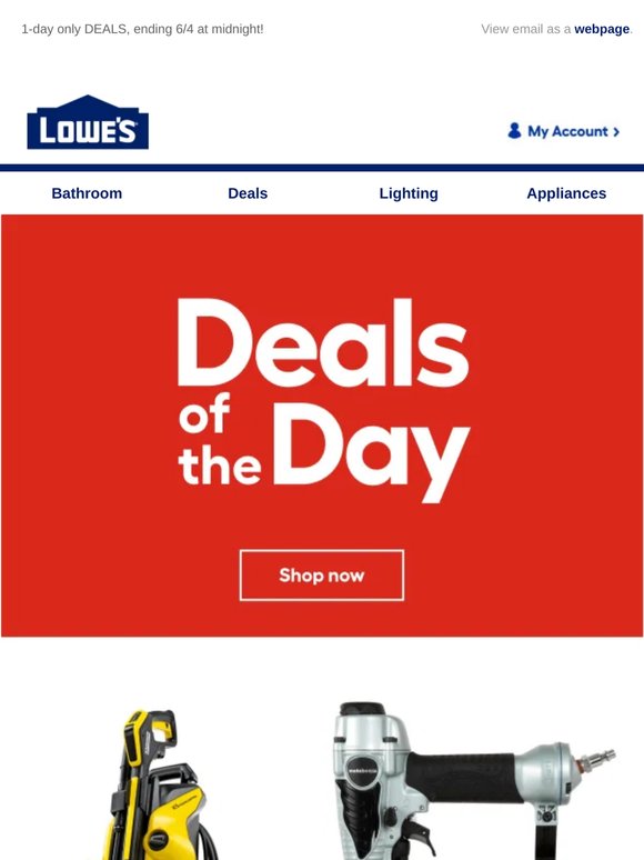 These deals won’t be here tomorrow.