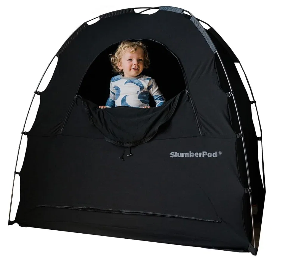 Image of SlumberPod 3.0 Sleep Canopy, Black with Gray Accents