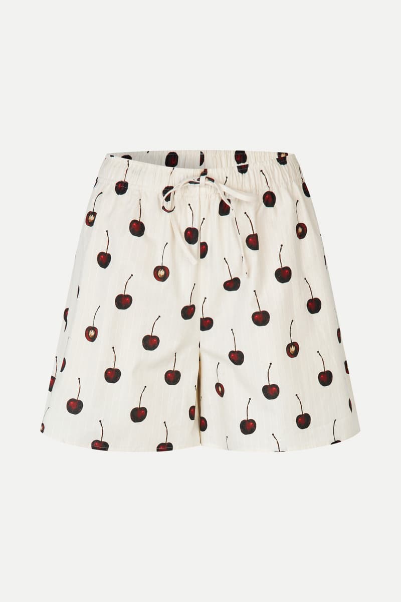 Elasticated Waistband Shorts - Cherries