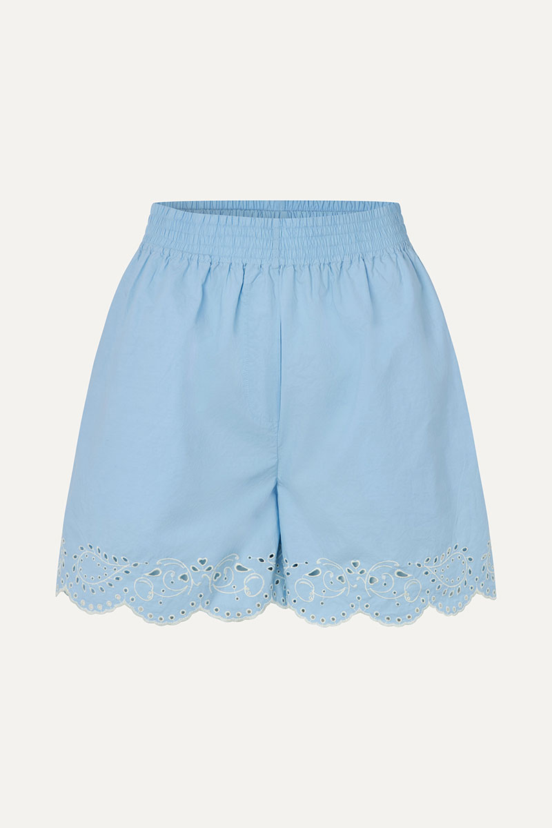 Elasticated Shorts - Teapot Blue